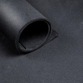 Sportvloer - Rol van 12,5m² - Dikte 8 mm - Zwart - 10m x 1.25m