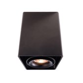 Kapego Surface mounted ceiling lamp, Mona I, bulb(s) not included, constant voltage, 220-240V AC/50-60Hz, number of bases: 1, GU10, 1x max. 50,00 W, aluminum die casting, black, IP20