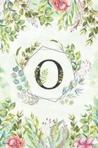 O - Monogrammed Floral Journal