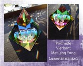 7x7 Piramide gekleurd met yin yang