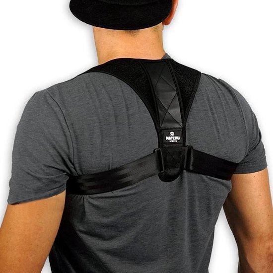Matchu Sports - Correcteur de posture - Orthèse de correction de posture - Zwart - Universel