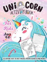 Unicorn Activity Book for Kids Ages 4-8