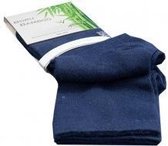 5 paar luxe bamboe sokken maat 39/42 Kleur Marine