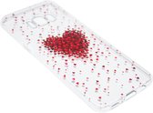 Rood hartjes hoesje siliconen hoesje Geschikt voor Samsung Galaxy S8