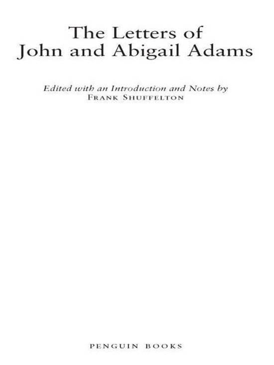 The Letters of John and Abigail Adams - cover
