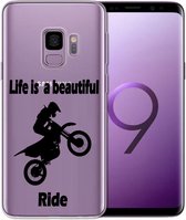 Samsung Galaxy S9 siliconen cover hoesje - Life is a beautiful ride