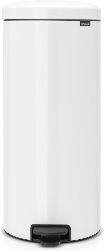 Brabantia NewIcon poubelle à pédale 30 litres avec seau intérieur synthétique - White