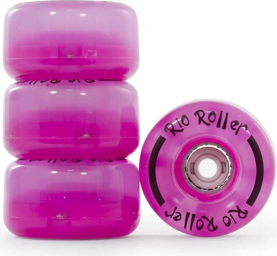 Rio Roller LED wielen rolschaatsen Light Up Glitter blauw - Rio - €30,99