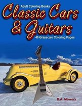 Adult Coloring Books Classic Car and Guitars