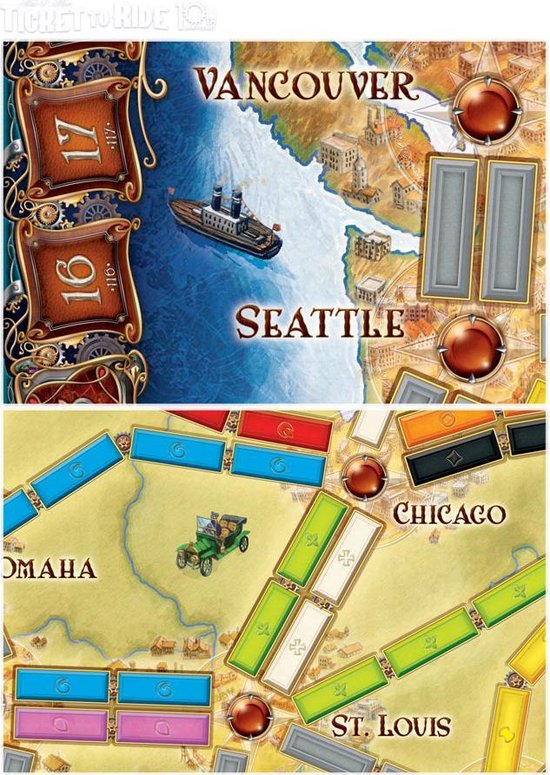Ticket to Ride 10th Anniversary Edition Bordspel Games Ticket to Ride 10th Anniversary Edition Bordspel Games