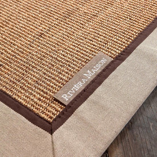 meel Diversiteit rekenkundig Rivièra Maison Edgartown Carpet - Vloerkleed - 290 x 200 cm - Beige - Met  beige rand | bol.com