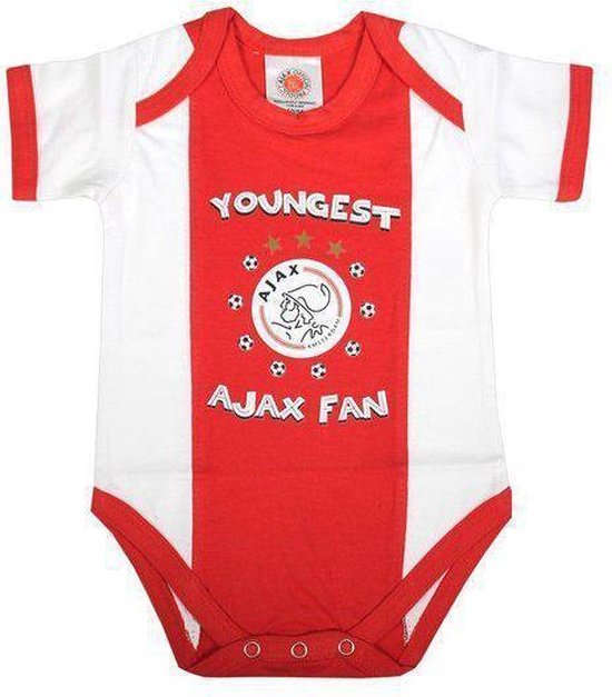 Ajax Rompertje - Youngest Fan - Maat 86-92 - Rood | bol.com