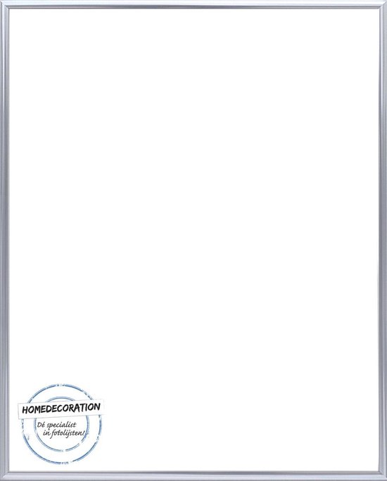 Homedecoration Kampen– Cadre photo - Format photo - 35x44 cm– Aluminium - Argent brillant
