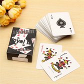2 Stuks Mini Speelkaarten Set - Op Reis - Onderweg - Reisspel - Poker - Patience - Vakantie