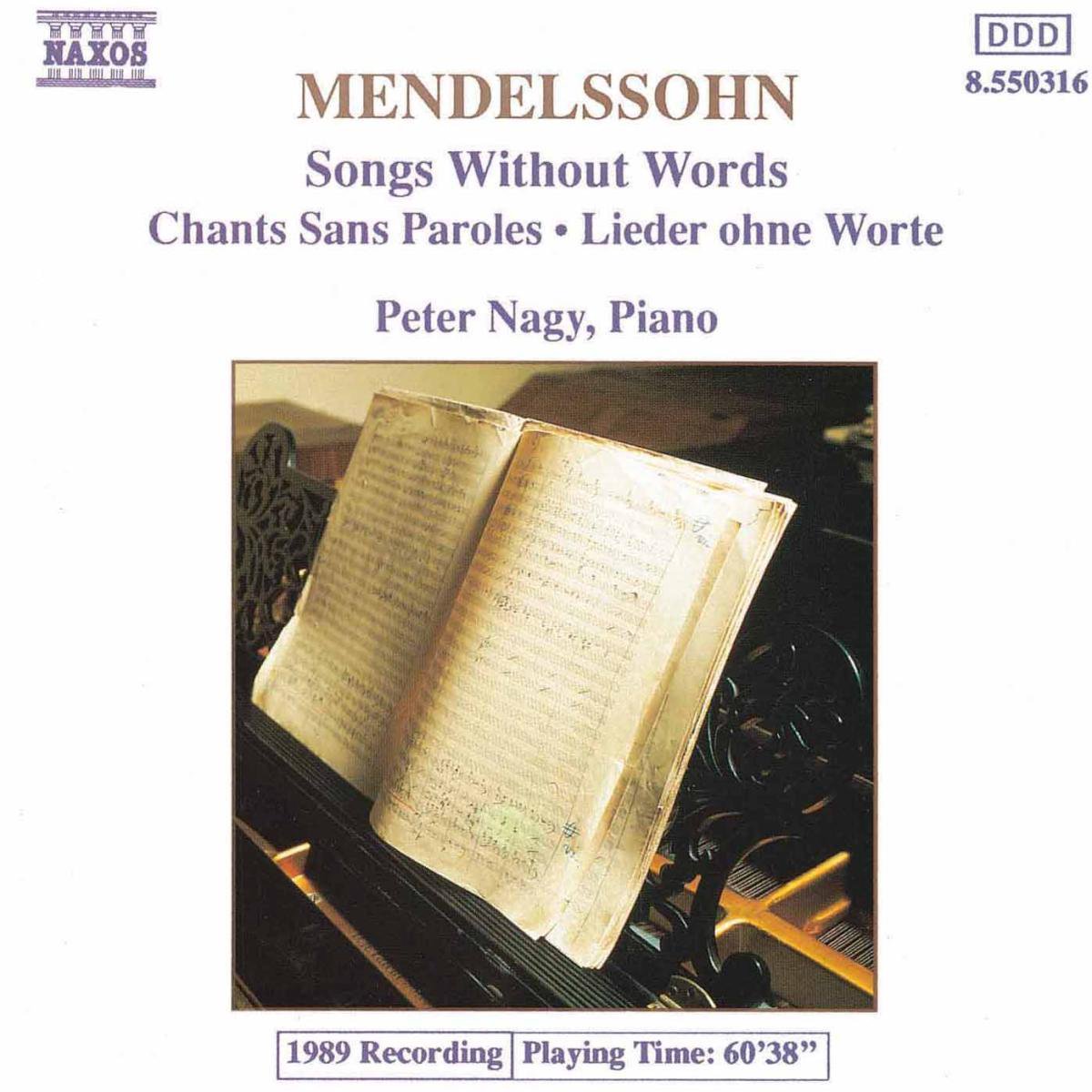 Peter Nagy - Mendelssohn: Songs Without Words (CD)