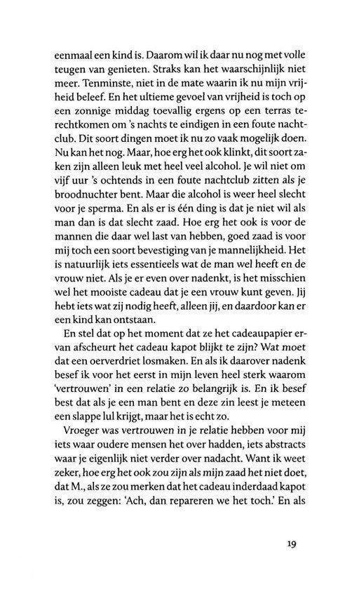 Bladzijde 19 van het boek 'Ik, Papa'.