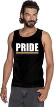 LGBT singlet shirt/ tanktop zwart Pride heren S