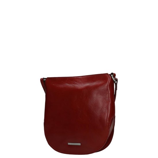 Claudio Ferrici Classico crossbody tas red