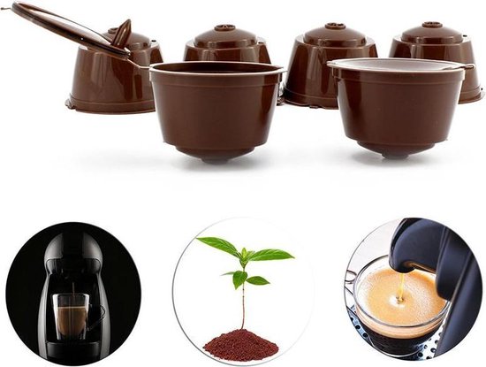 5x Hervulbare Koffie Cups Geschikt Voor Dolce Gusto - Koffiecups Capsule  Pads-... | bol.com