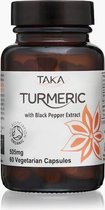 TAKA Turmeric / Kurkuma Turmeric & Zwarte Peper Extract Capsules Biologisch – 60 vcaps