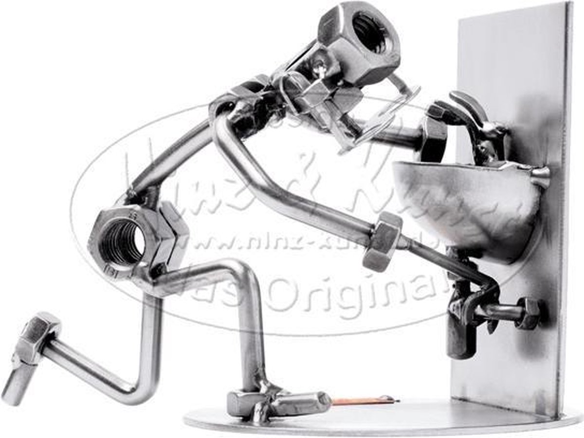 Hinz & Kunst smeedwerkfiguur beroep "Loodgieter"