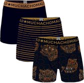 Muchachomalo - Heren - Heren - 3-Pack Boxershorts Third Eye - Blauw - L