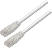 Câble réseau RJ45 Cat.6 UTP AWG24, blanc, 3,0 mètres, 10/100/1000 Mbit/s