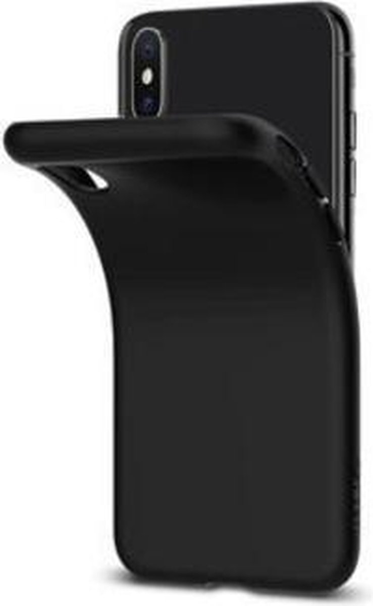 geschikt voor apple iPhone XR| zwarte achterkant TPU | siliconen (gel) hoesje -back cover black iphone xr
