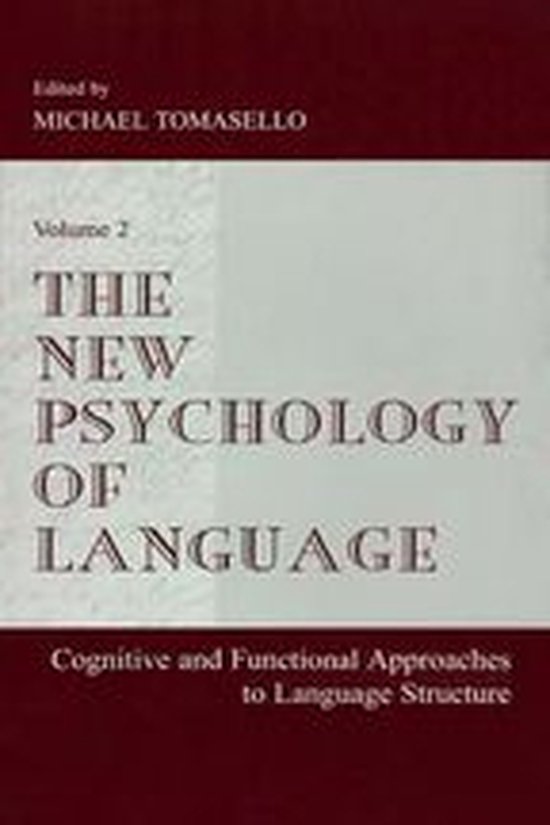 The New Psychology of Language - cover