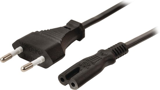Valueline stroomkabel Euro-plug mannelijk - IEC-320-C7 3,00 m zwart |  bol.com