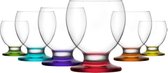 Lav gekleurde drinkglazen 280ml (6 stuks) - Nectar