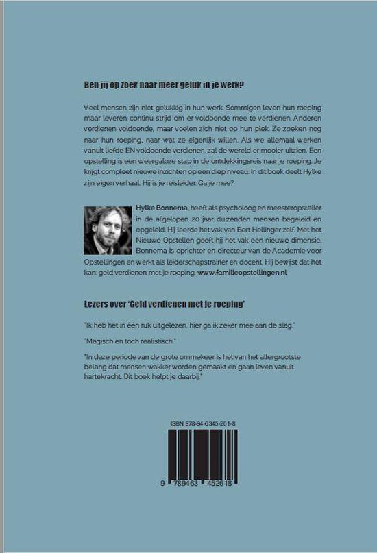 Geld verdienen met je roeping, Hylke Bonnema 9789082878202 Boeken bol