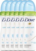 Dove Cotton Soft - 6 x 75 ml - Deodorant Spray - Voordeelverpakking