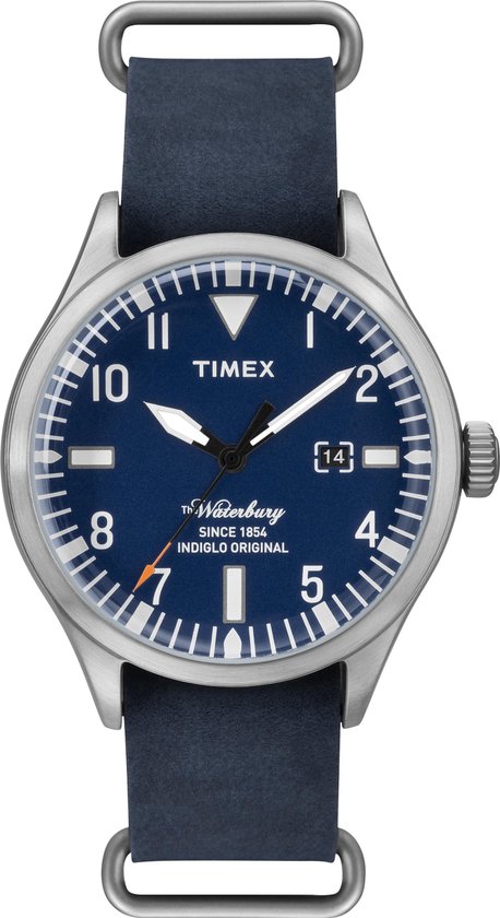 Timex Waterbury Blue TW2P64500 - Horloge - Heren - Blauw - Ø 40 mm