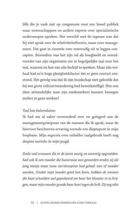Echte leiders hebben een goed verhaal