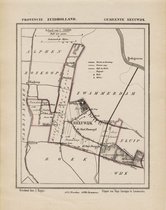 Historische kaart, plattegrond van gemeente Reeuwijk in Zuid Holland uit 1867 door Kuyper van Kaartcadeau.com