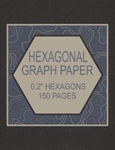 Hexagonal Graph Paper 0.2 Hexagons 150 Pages