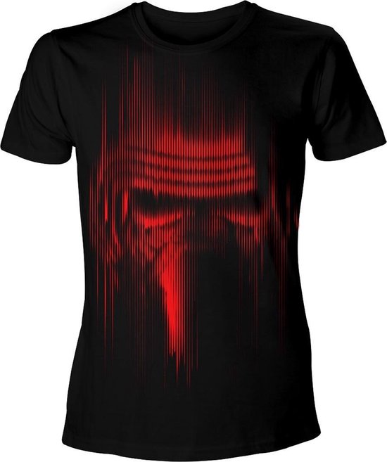 Star Wars - Kylo Ren Rode lijnen print T-shirt - 2XL