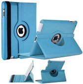 iPad 2 / 3 / 4 Case 360 Graden draaibare beschermhoes cover kleur Licht Blauw