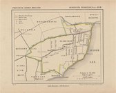 Historische kaart, plattegrond van gemeente Venhuizen en Hem in Noord Holland uit 1867 door Kuyper van Kaartcadeau.com