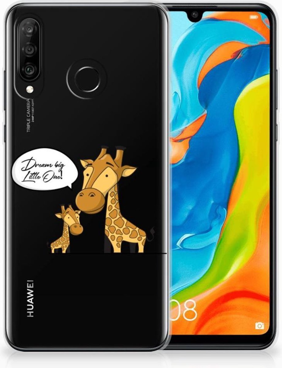 Huawei P30 Lite Telefoonhoesje met Naam Giraffe