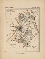 Historische kaart, plattegrond van gemeente Venlo in Limburg uit 1867 door Kuyper van Kaartcadeau.com