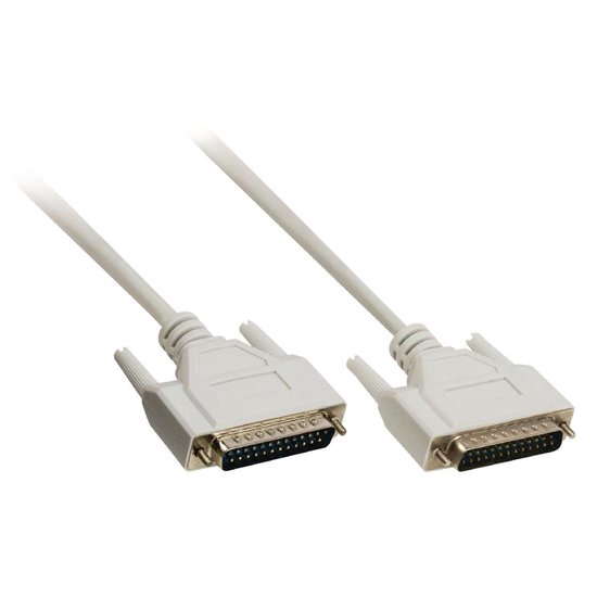 Valueline 25p SUB-D (m) - 25p SUB-D (m) kabel / gegoten connectoren - 1,8 meter - Valueline