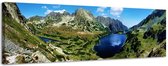 Vallei van de 5 meren - Canvas Schilderij Panorama 118 x 36 cm