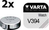 2 Stuks - Varta V394 67mAh 1.55V knoopcel batterij