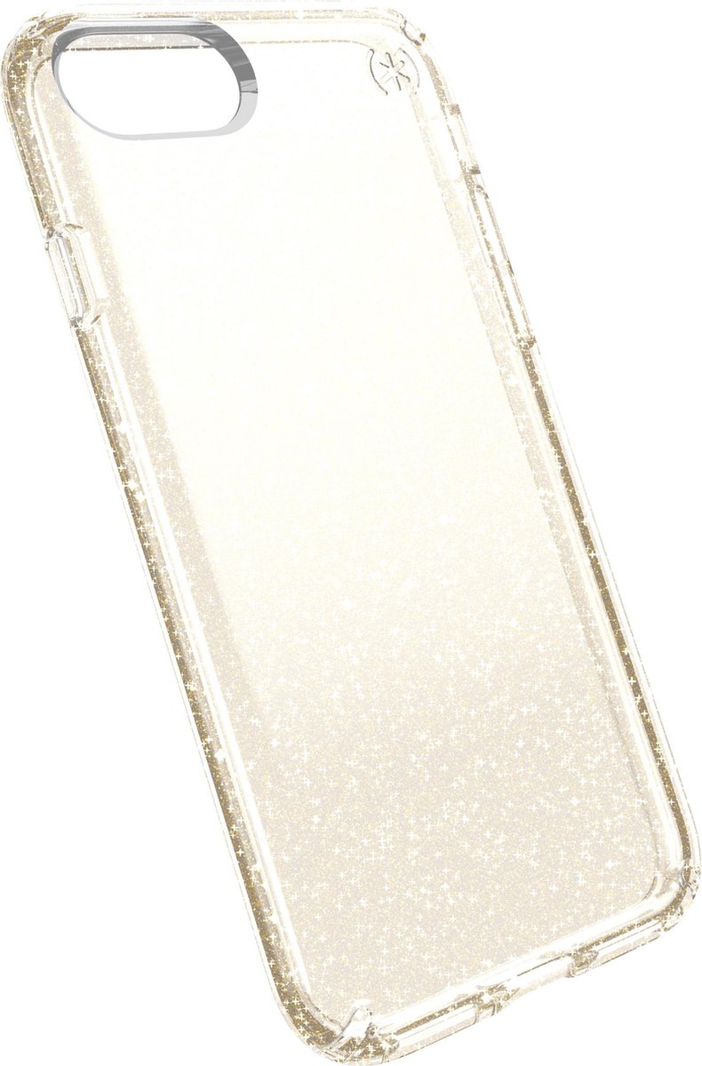 Speck Presidio - Hoesje voor iPhone 7 - Transparant / Gold Glitter