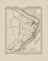 Historische kaart, plattegrond van gemeente Bruinisse in Zeeland uit 1867 door Kuyper van Kaartcadeau.com