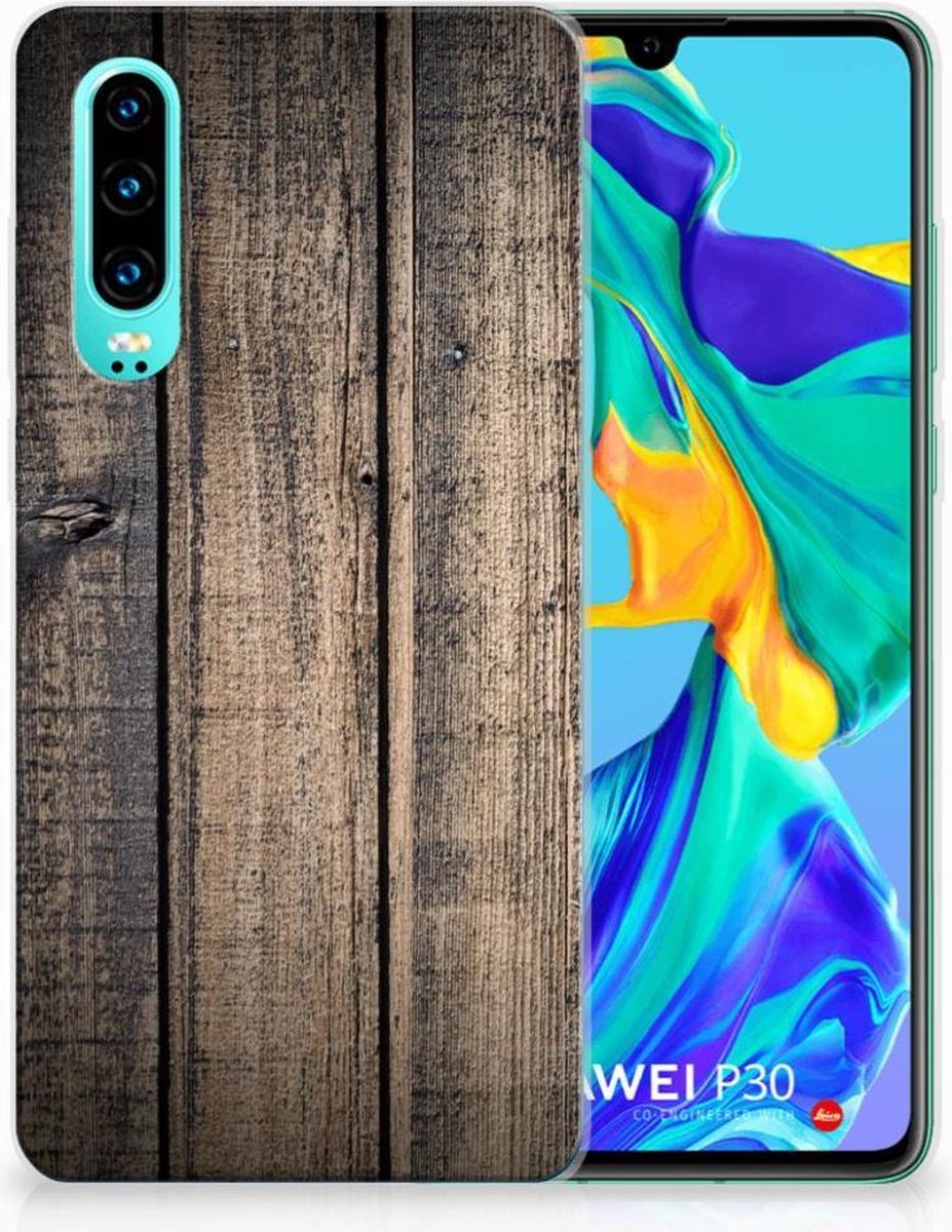 Huawei P30 Bumper Hoesje Steigerhout