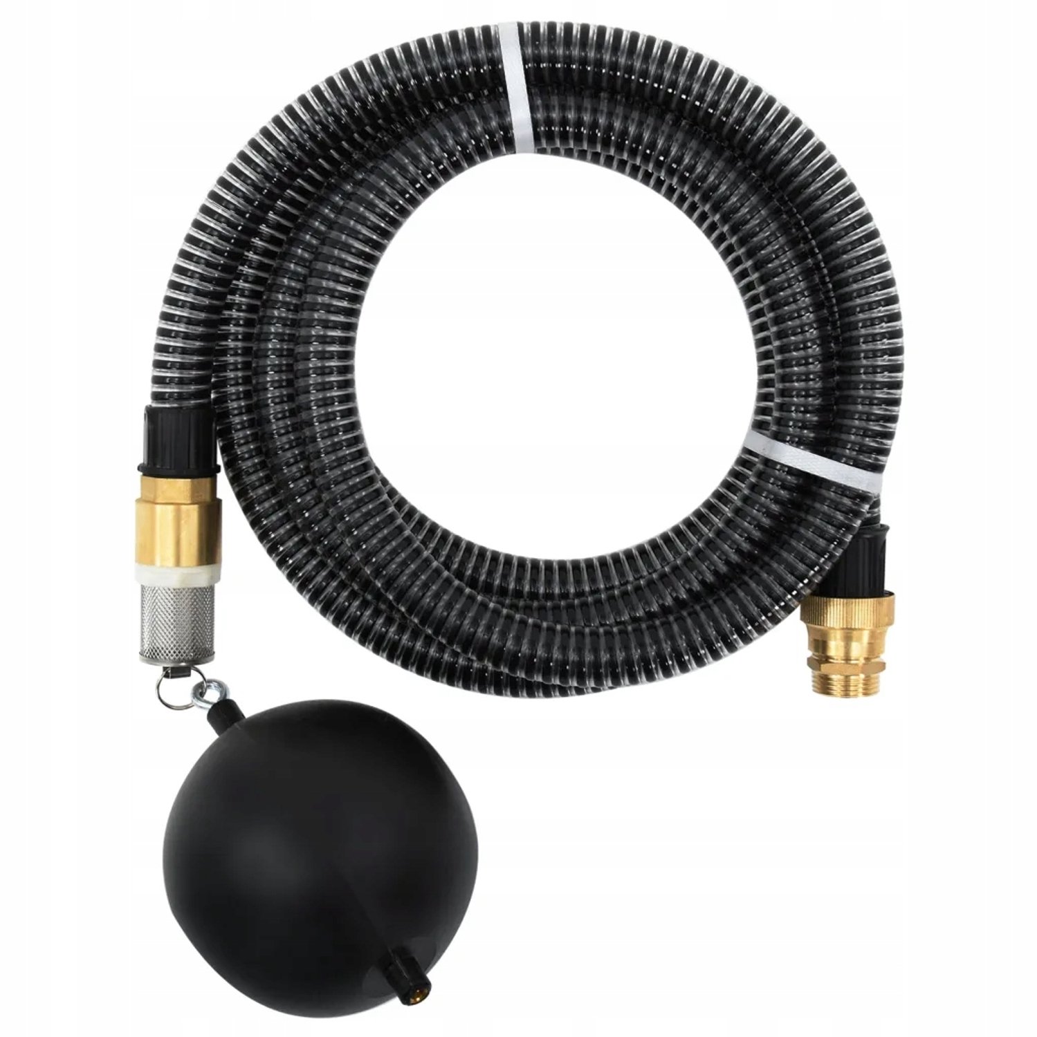 PVC Zuigslang 10m Zwart 25mm met Terugslagklep en Filter