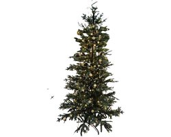 Kerstboom incl lichtjes h210cm 500 lamps 2956 tips hinged Uniplants